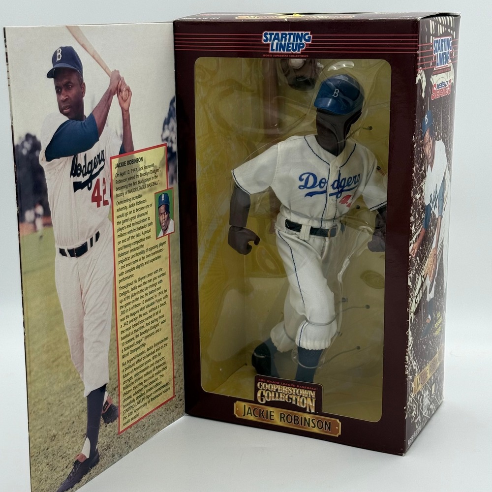 Starting Lineup 97 Cooperstown Jackie Robinson 12" Figure Brooklyn Dodgers 27939